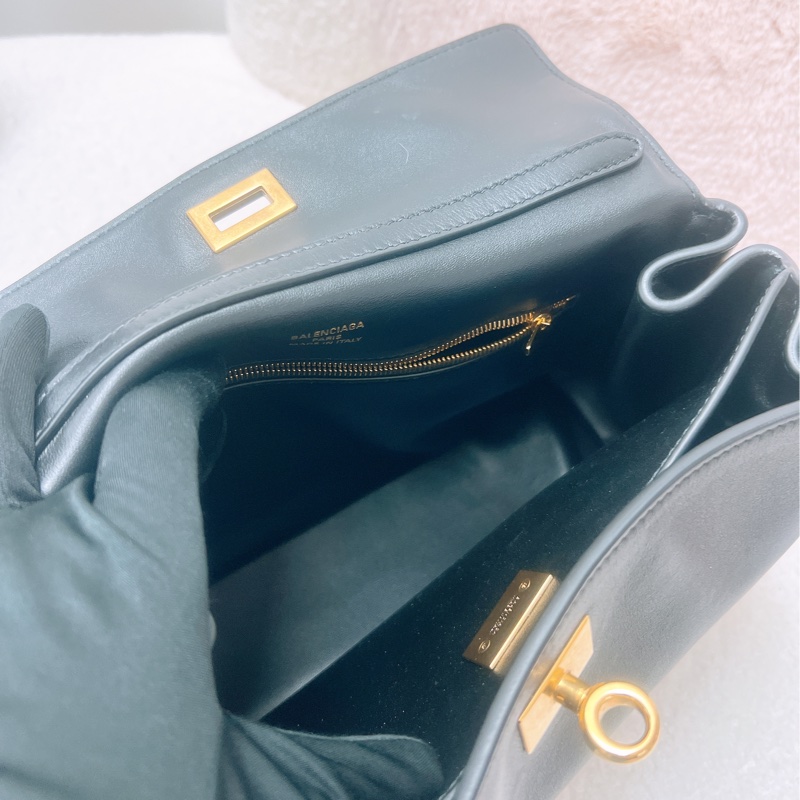 Balenciaga rodeo 黑金小號斜挎手提包-11