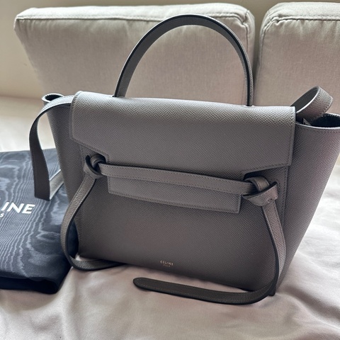 CELINE Nano Belt Bag 鯰魚包｜高級大象灰｜韓國購入✨