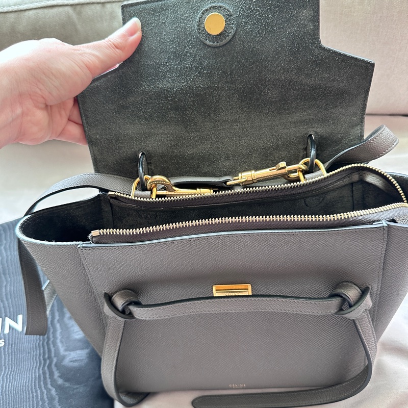 CELINE Nano Belt Bag 鯰魚包|高級大象灰|韓國購入✨-1