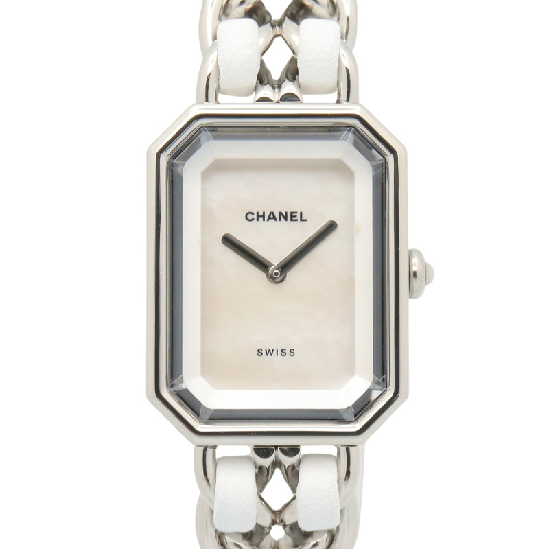 香奈兒 (Chanel) CHANEL Première M 系列腕錶,不鏽鋼錶殼,皮革錶帶,女士款,白色錶盤/白色錶殼,H1639-0