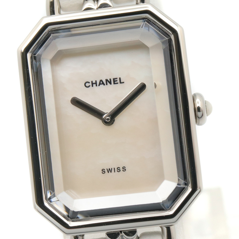 香奈兒 (Chanel) CHANEL Première M 系列腕錶,不鏽鋼錶殼,皮革錶帶,女士款,白色錶盤/白色錶殼,H1639-2