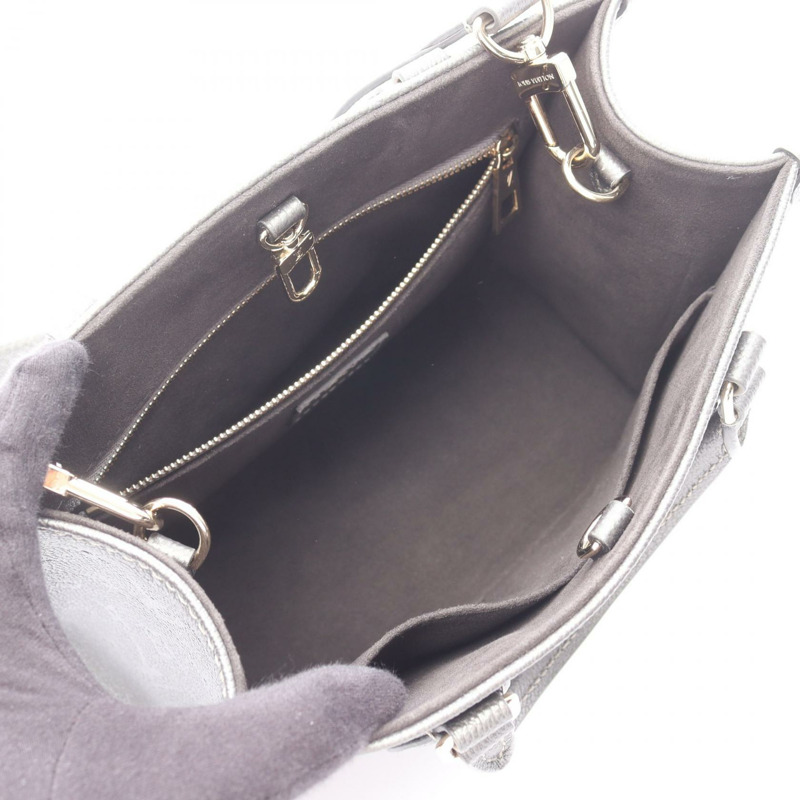 路易威登 On the Go PM 單肩手提包 M12886 Monogram Empreinte 灰色 二手-2