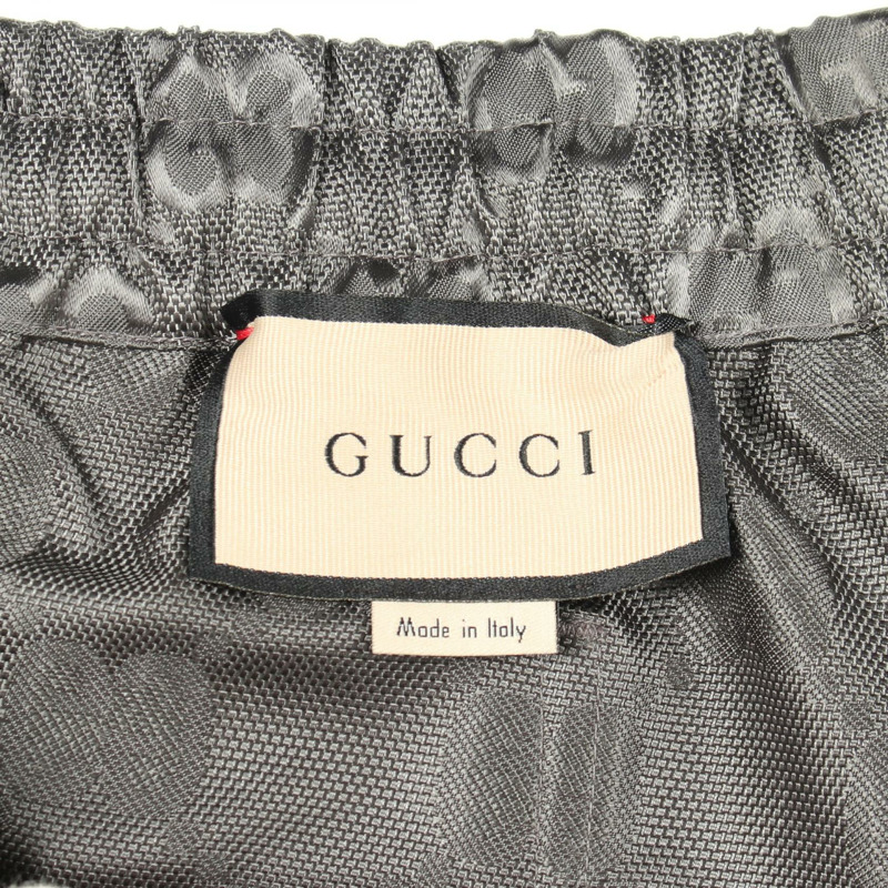 GUCCI GG Monogram Off-the-Grid 男士長褲 654859 尼龍灰 #46 二手-2