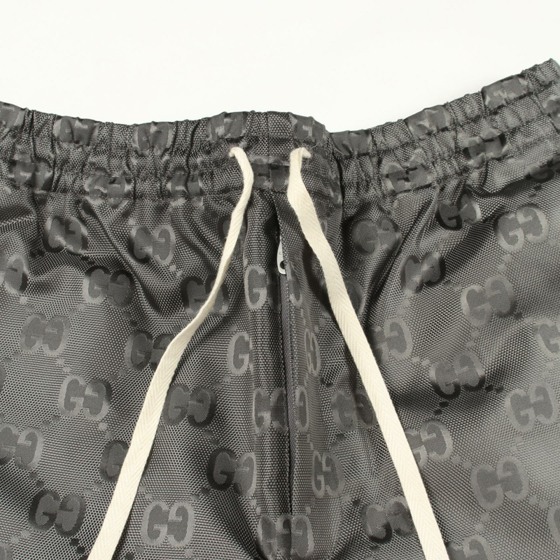 GUCCI GG Monogram Off-the-Grid 男士長褲 654859 尼龍灰 #46 二手-4