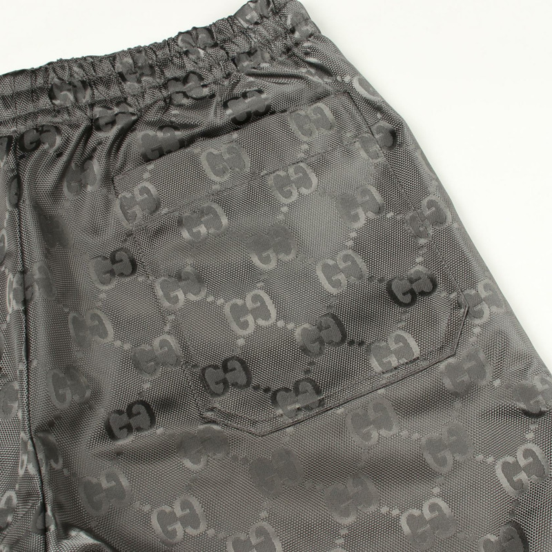 GUCCI GG Monogram Off-the-Grid 男士長褲 654859 尼龍灰 #46 二手-5