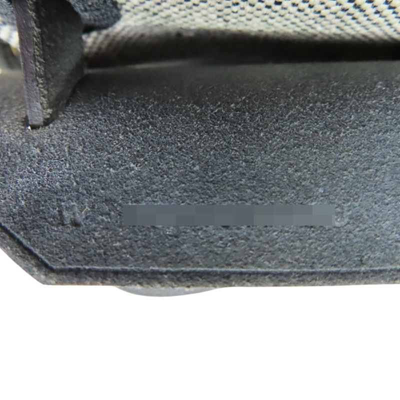 灰/黑色 帆布 Herbag Zip 20 Mini 肩背包 W刻 金釦【HERMES 愛馬仕】 H085414CCAF-6