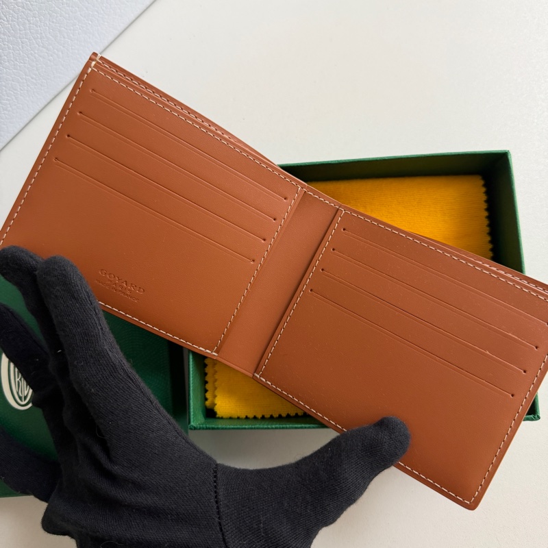 Goyard Victoire Wallet 對折8卡短夾 全新 (黑棕色)-3
