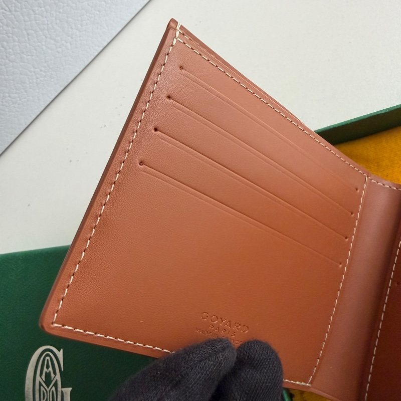 Goyard Victoire Wallet 對折8卡短夾 全新 (黑棕色)-5