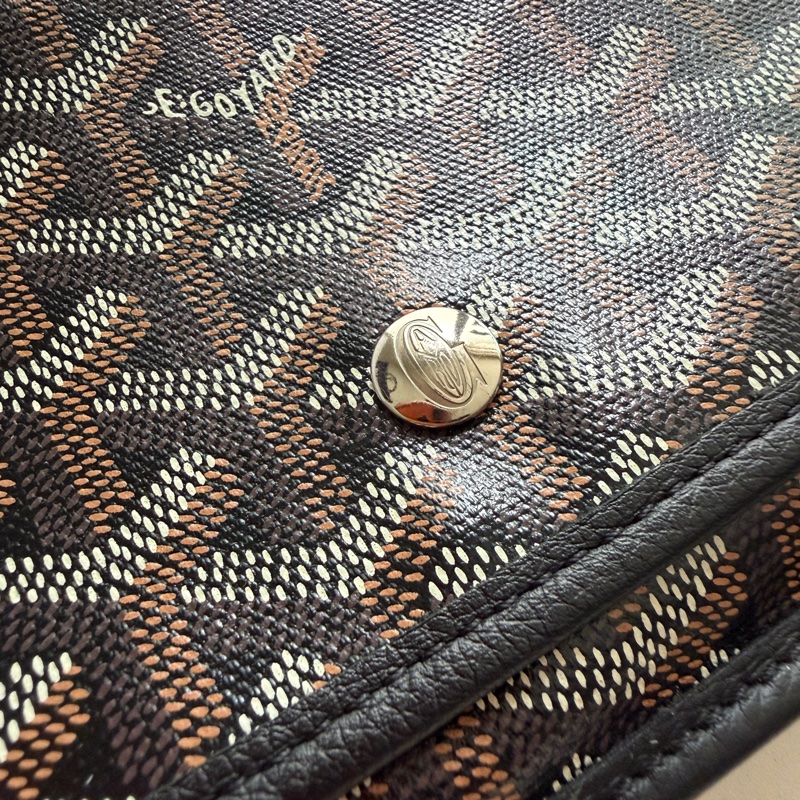 GOYARD PLUMET 經典LOGO翻蓋扁斜背包 全新 (男女皆可款式)-3