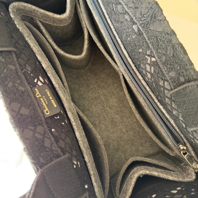 Christian Dior 的黑色蕾絲蝴蝶刺繡 Book Tote 手提包 二手美包-8