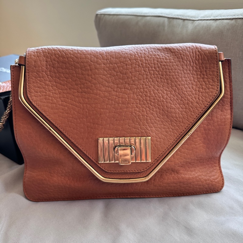 🤎 Chloe 焦糖奶茶金鍊雙層蓋包|法式慵懶感代表作-0