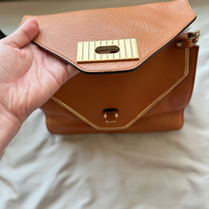 🤎 Chloe 焦糖奶茶金鍊雙層蓋包|法式慵懶感代表作-4