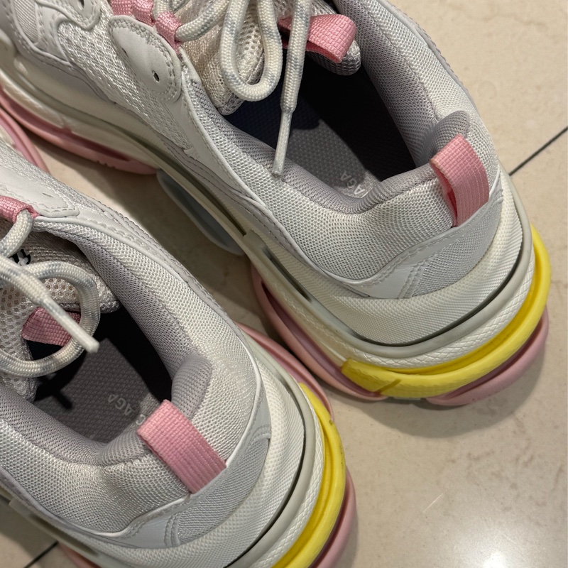 Balenciaga 粉黃底老爹鞋39號-19
