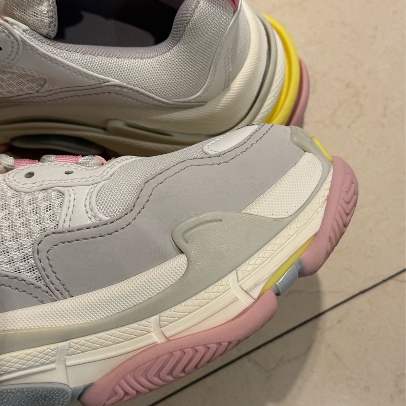 Balenciaga 粉黃底老爹鞋39號-22