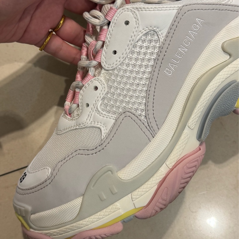 Balenciaga 粉黃底老爹鞋39號-25