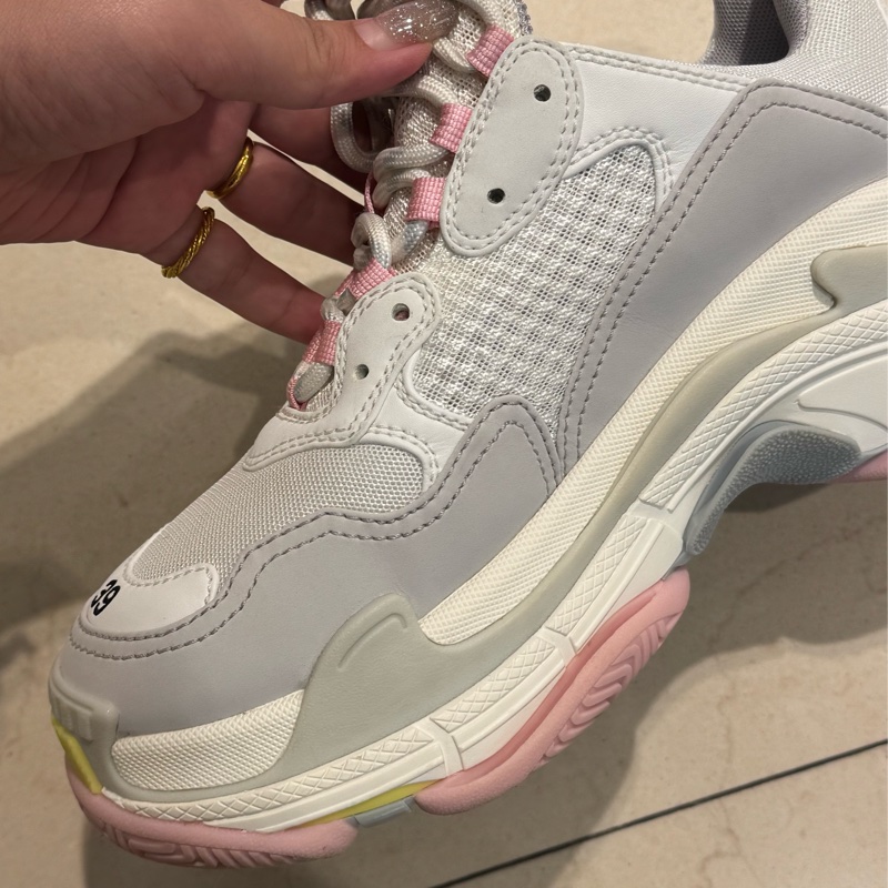 Balenciaga 粉黃底老爹鞋39號-26