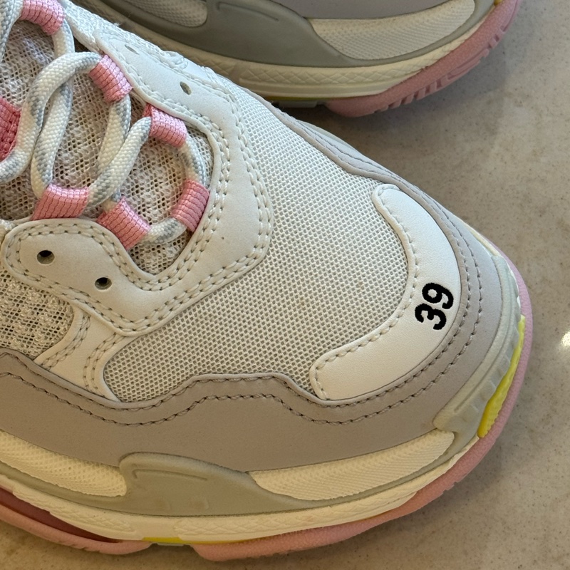 Balenciaga 粉黃底老爹鞋39號-10
