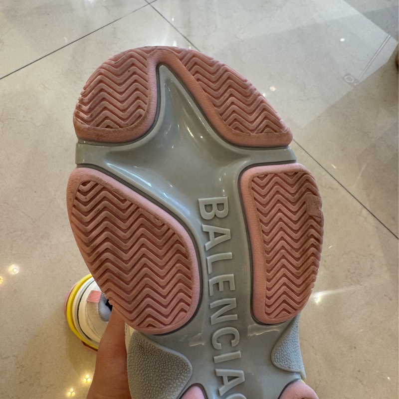 Balenciaga 粉黃底老爹鞋39號-13
