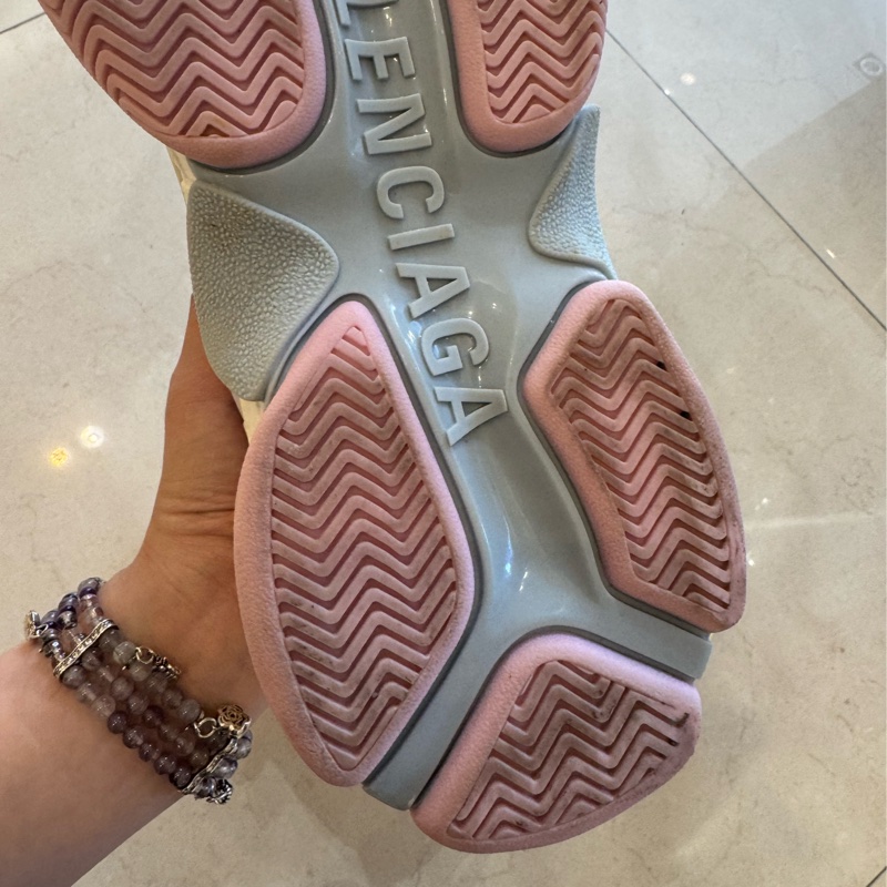 Balenciaga 粉黃底老爹鞋39號-14