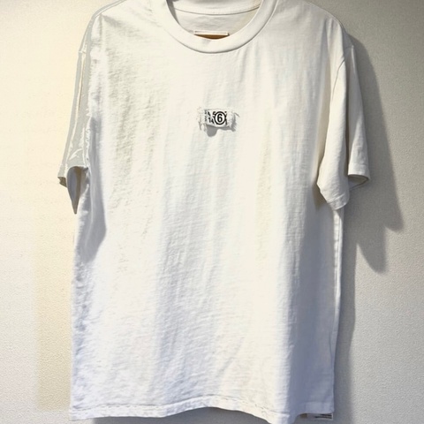 Maison Margiela 白色男44碼簡約logo短T