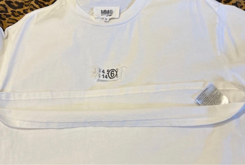 Maison Margiela 白色男44碼簡約logo短T-13