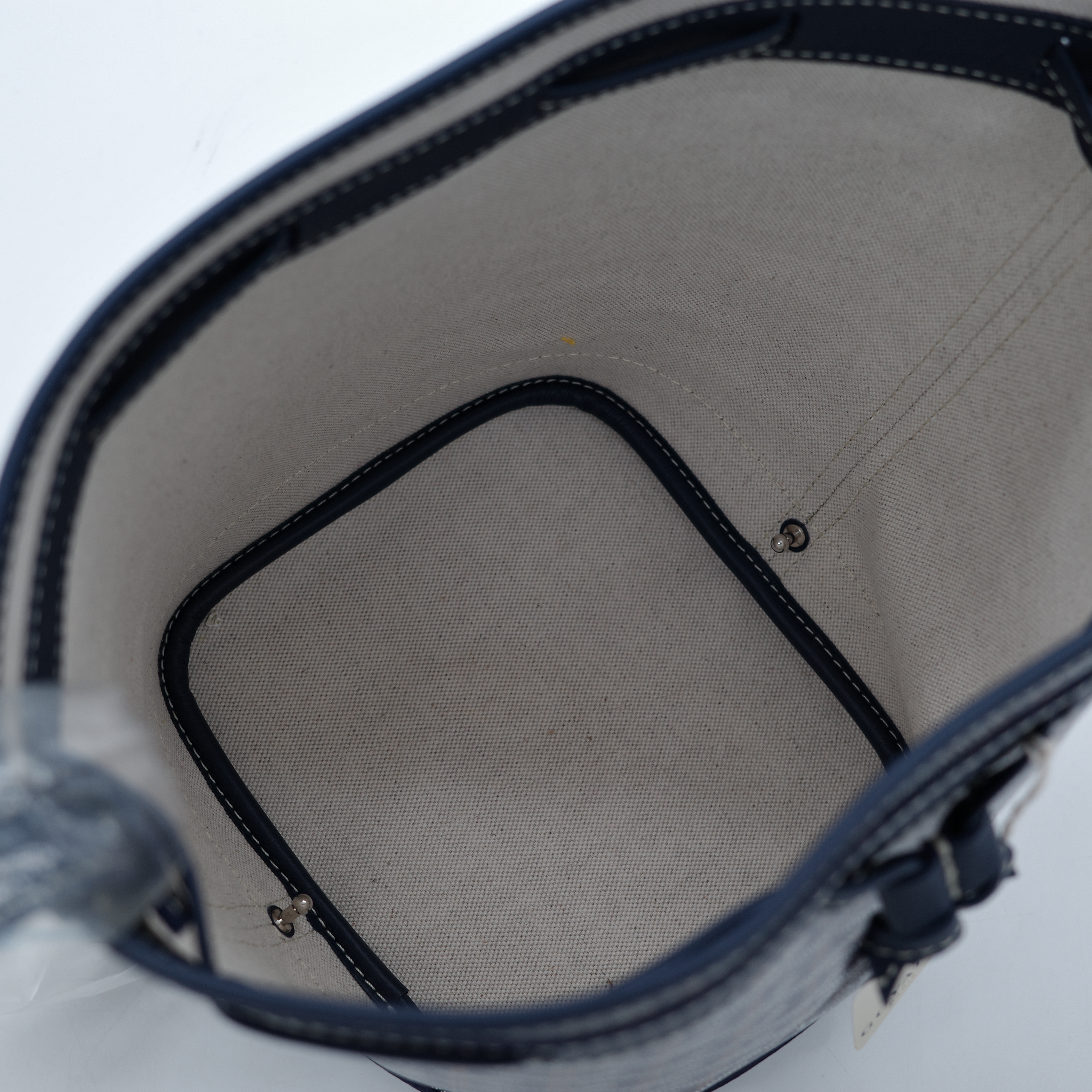 Goyard 戈雅 PEFLOT 海軍藍 束繩水桶包-9