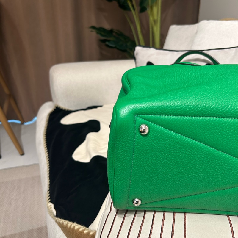 HERMES Victoria 35 shoulder bag Stamp [R] 竹子綠-6