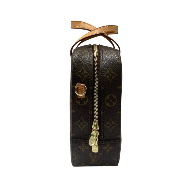 LOUIS VUITTON 路易威登 M47500 SPONTINI 2WAY  MONOGRAM BAG 老花手提肩背包 PVC帆布 棕色 金釦-3