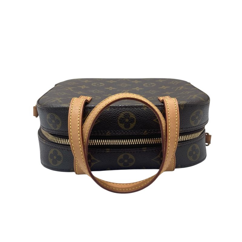 LOUIS VUITTON 路易威登 M47500 SPONTINI 2WAY  MONOGRAM BAG 老花手提肩背包 PVC帆布 棕色 金釦-6