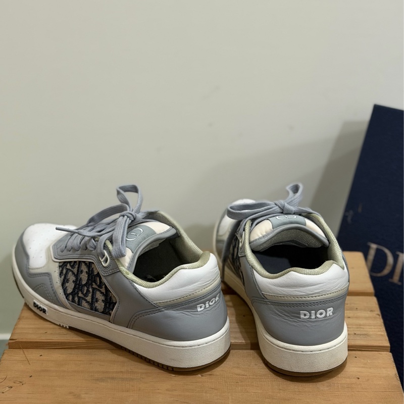【附百貨發票】Dior B27 低筒運動鞋 灰色 Oblique 印花(附專櫃購證)-3