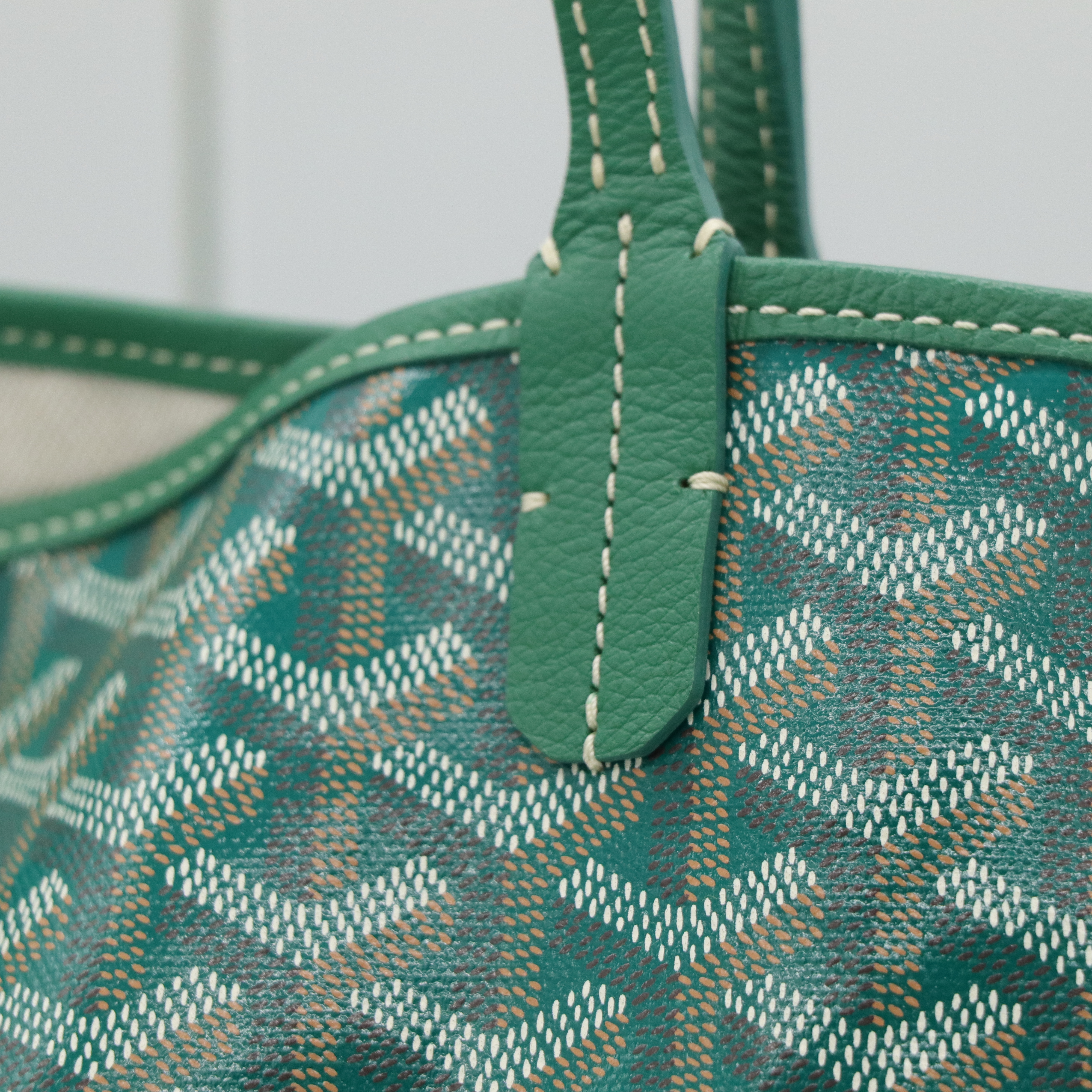 Goyard 綠色 tote-4