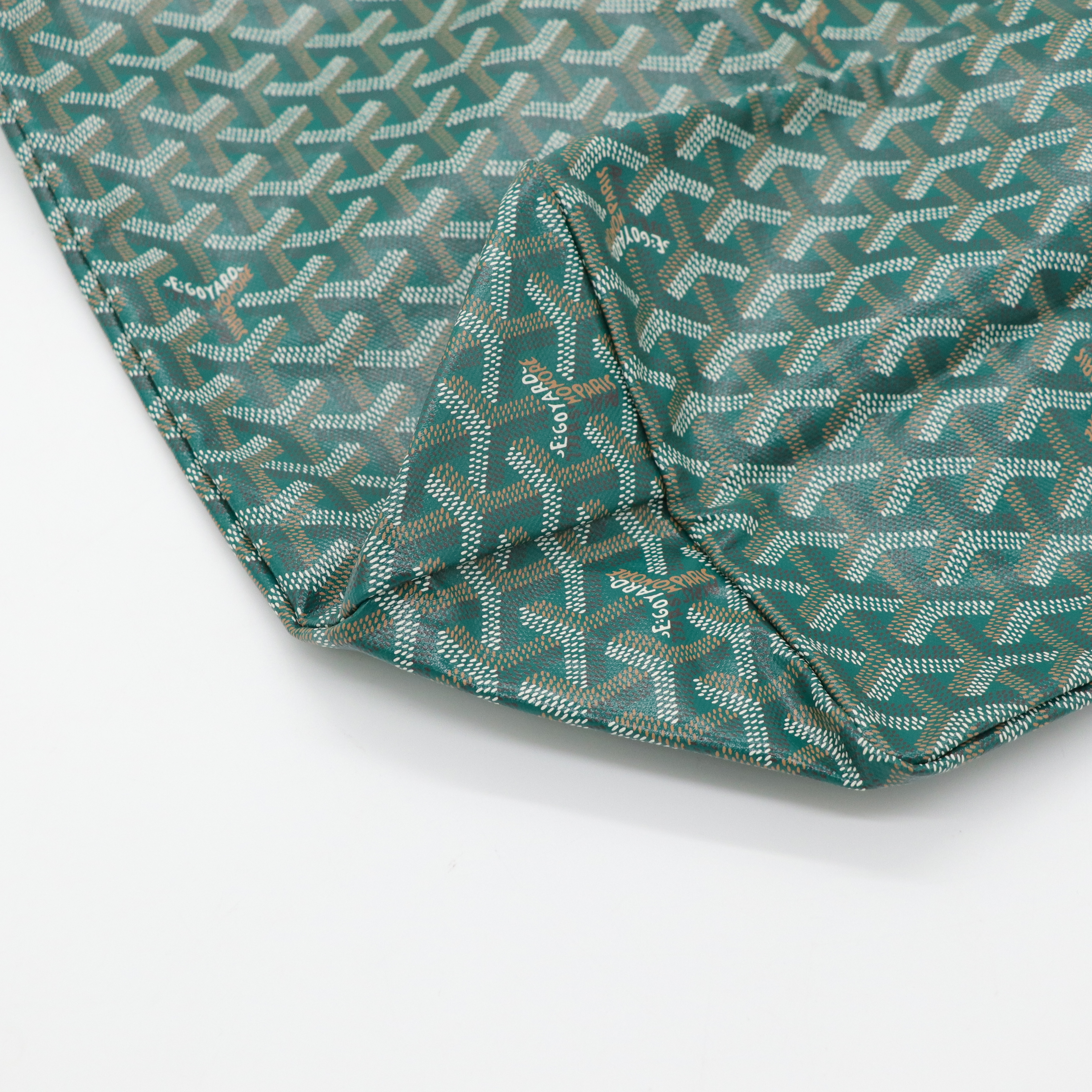 Goyard 綠色 tote-11