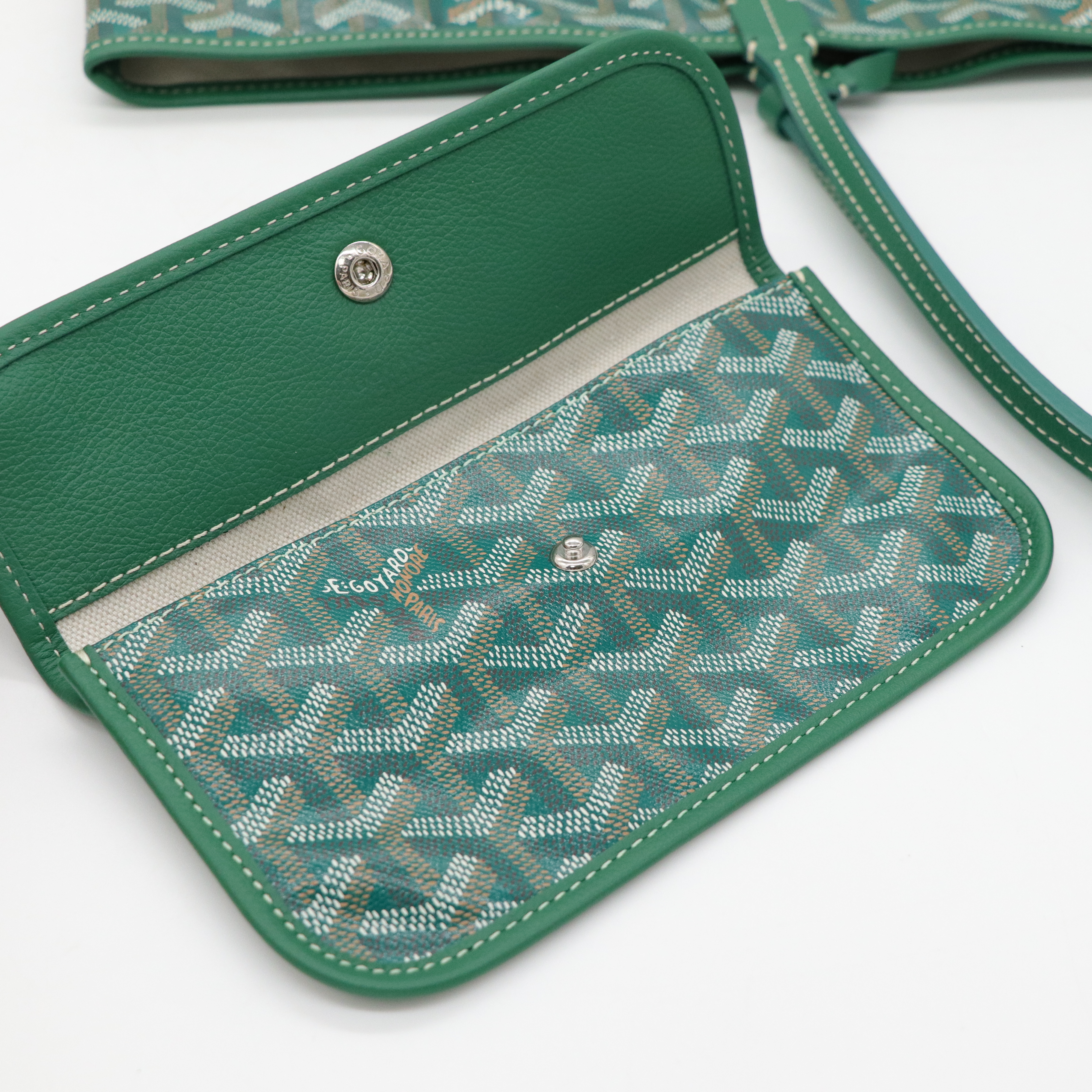 Goyard 綠色 tote-13