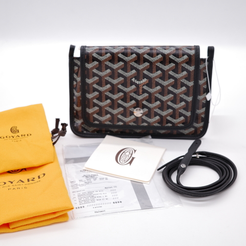 Goyard 戈雅 Plumet Pocket Wallet 肩背隨身錢包 黑色