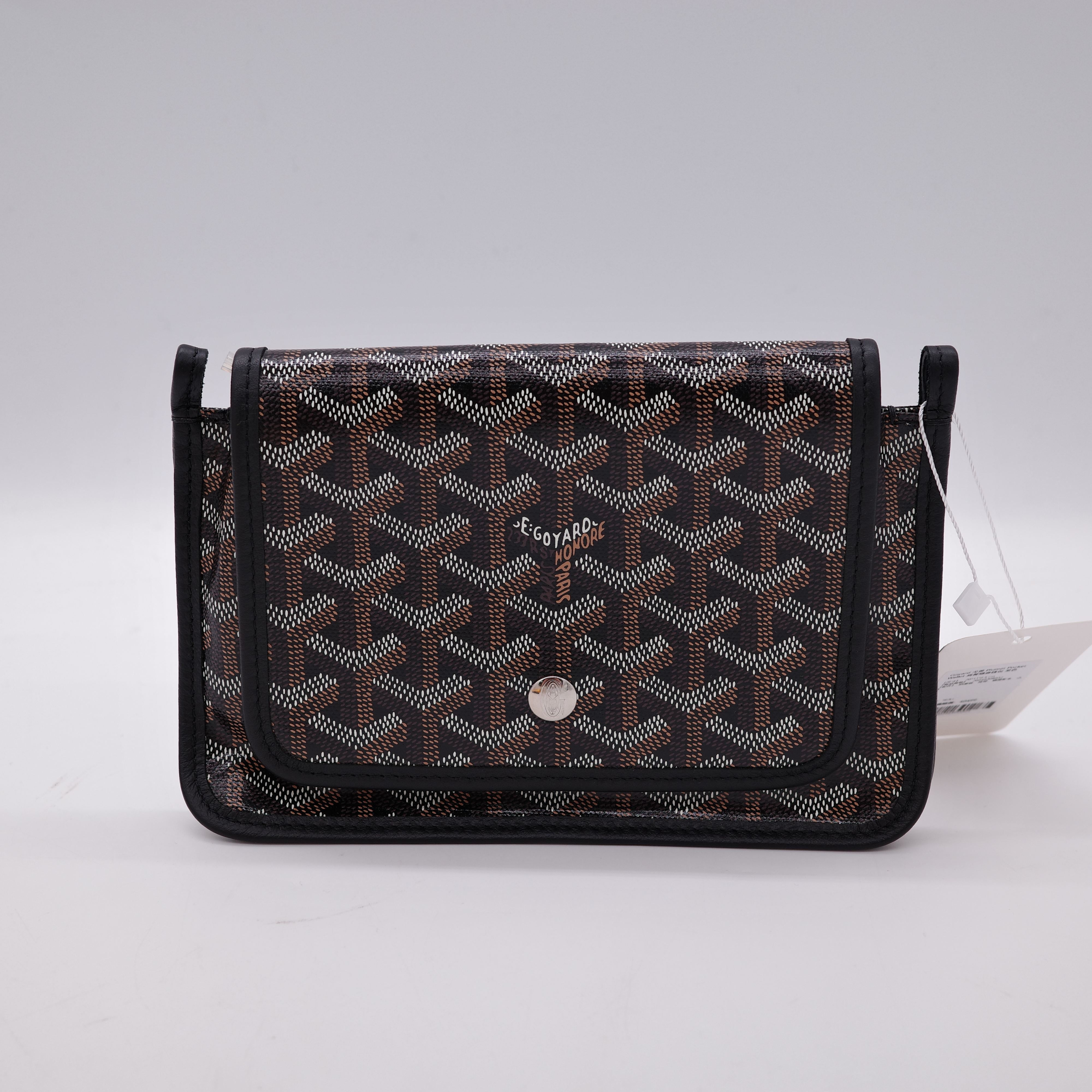 Goyard 戈雅 Plumet Pocket Wallet 肩背隨身錢包 黑色-1