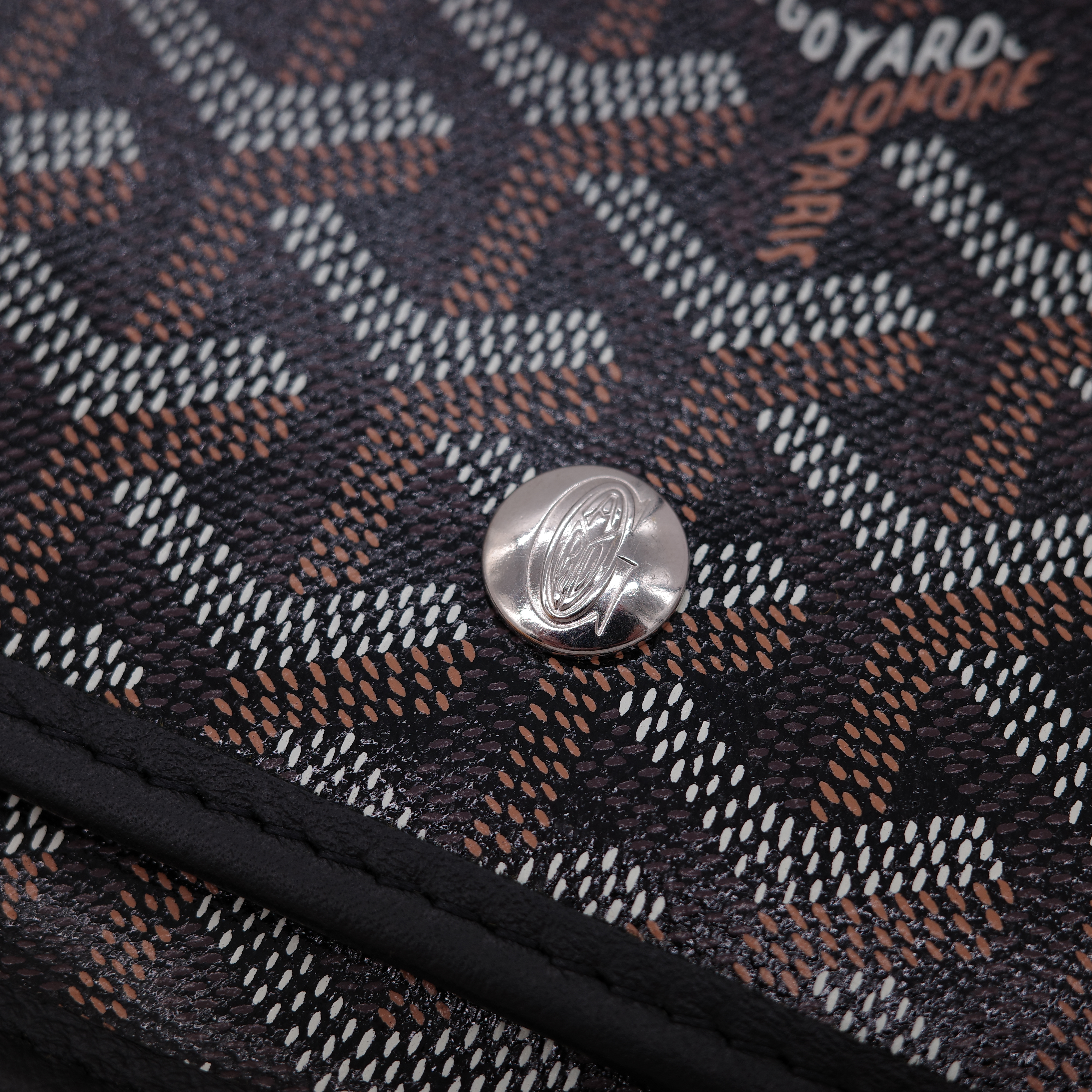 Goyard 戈雅 Plumet Pocket Wallet 肩背隨身錢包 黑色-3