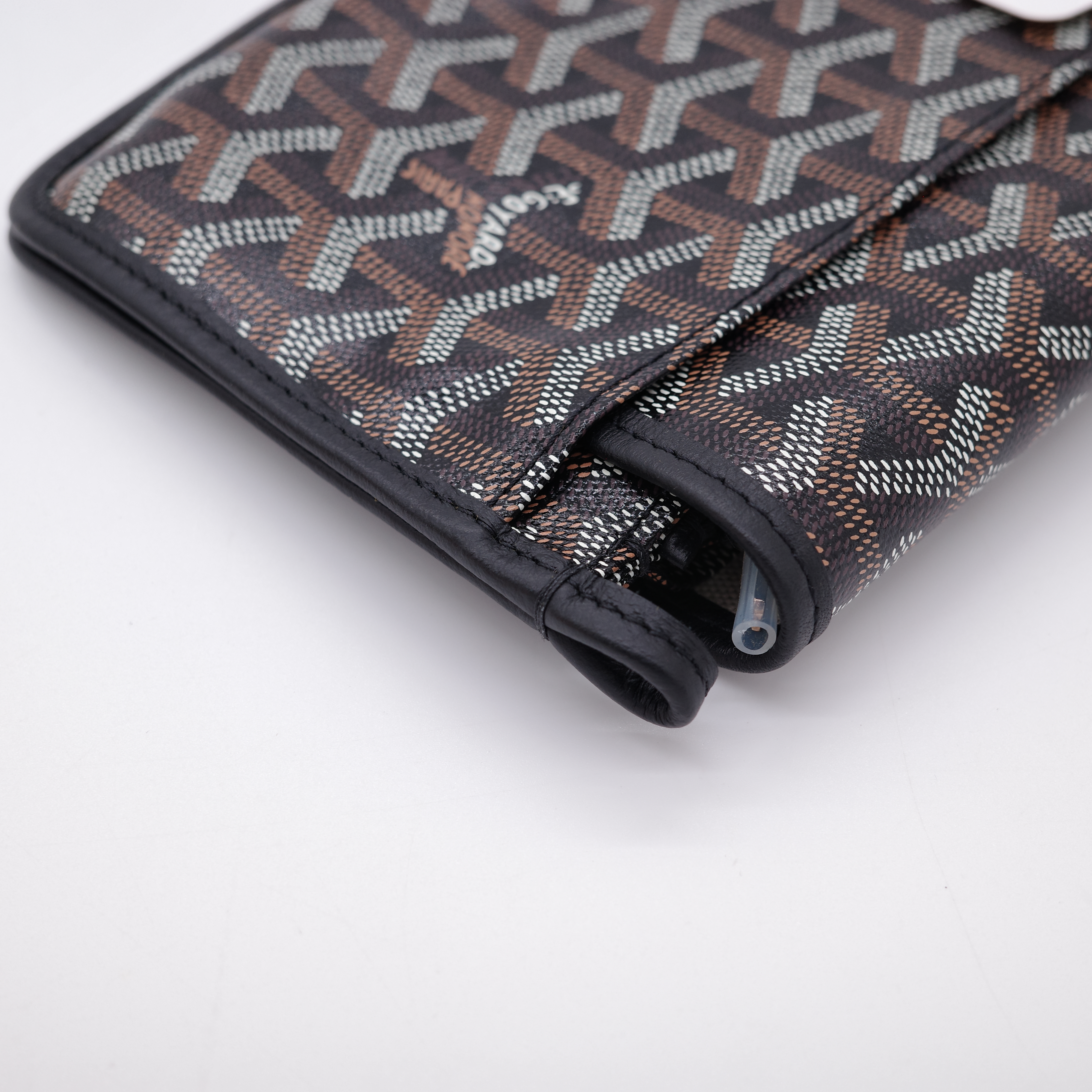 Goyard 戈雅 Plumet Pocket Wallet 肩背隨身錢包 黑色-8