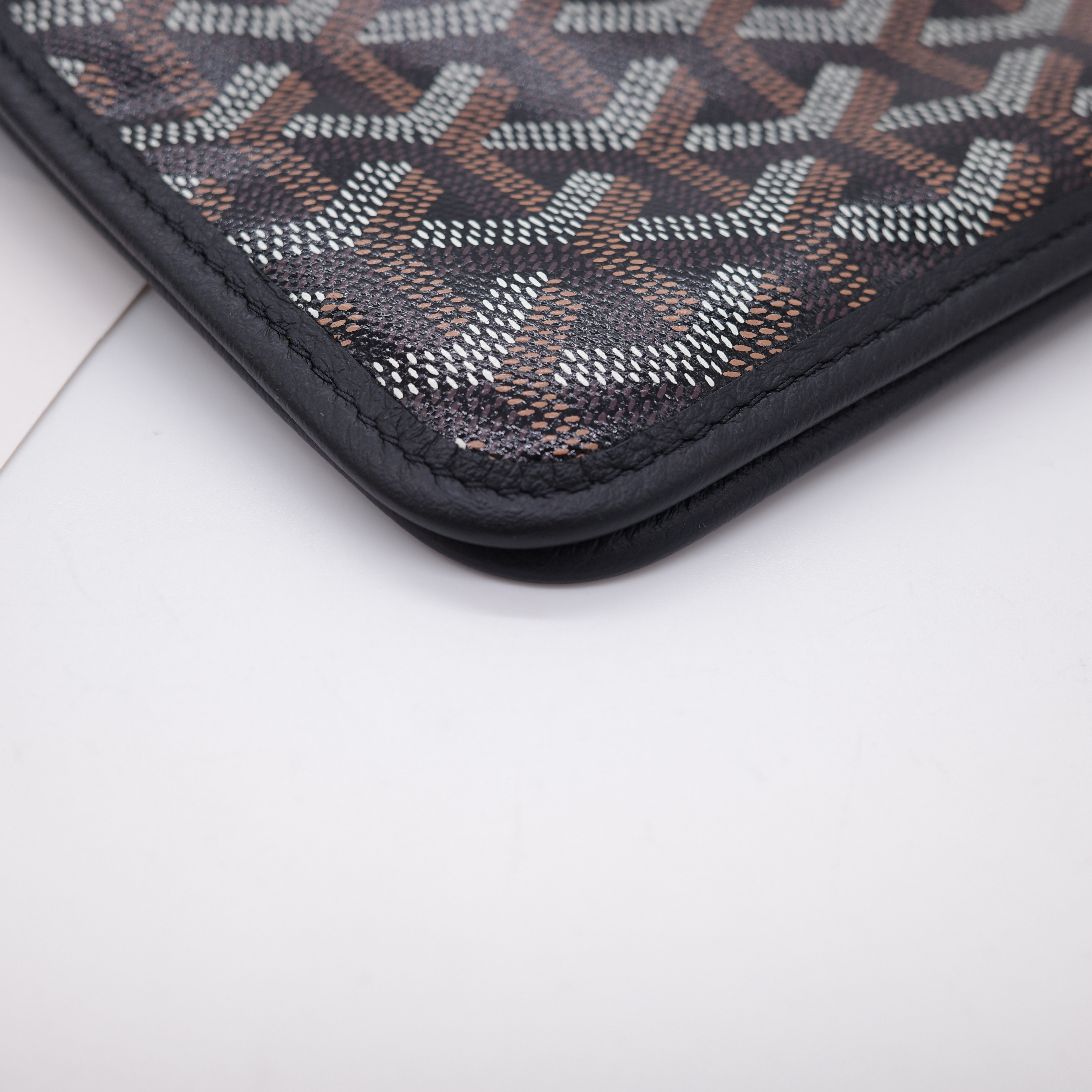 Goyard 戈雅 Plumet Pocket Wallet 肩背隨身錢包 黑色-10