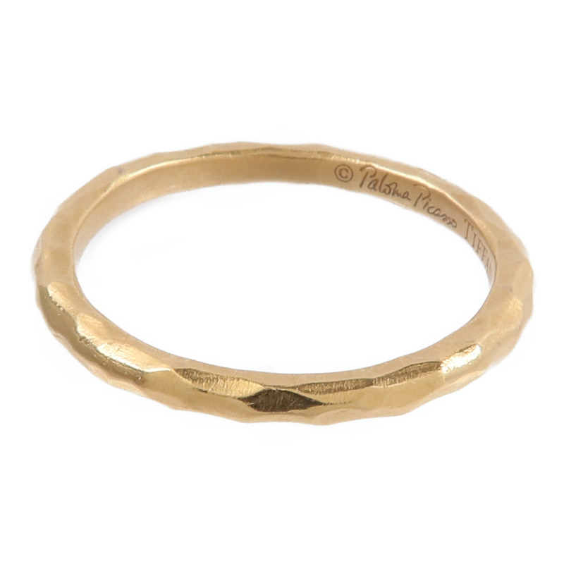 TIFFANY&CO 18K黃金Tiffany Ring戒指-2