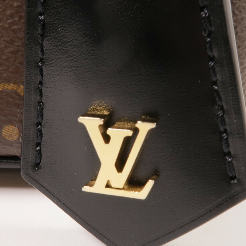 LOUIS VUITTON Monogram/Monogram Reverse Vanity PM手挽肩背兩用袋棕色-9