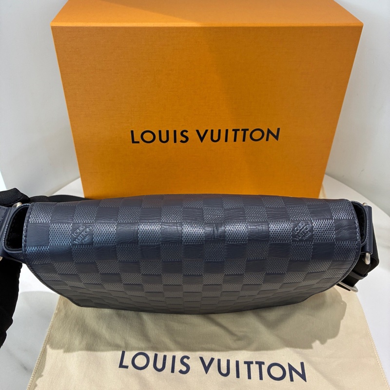 Louis Vuitton 路易威登 District 全牛皮 棋盤格郵差包-3