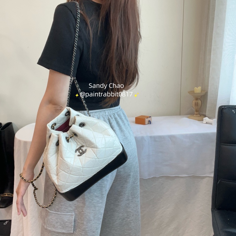 ෆ Chanel黑白熊貓流浪後背包 雙肩包🐼-1