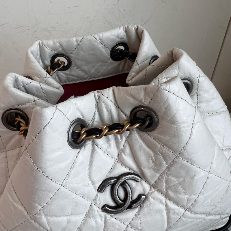 ෆ Chanel黑白熊貓流浪後背包 雙肩包🐼-6