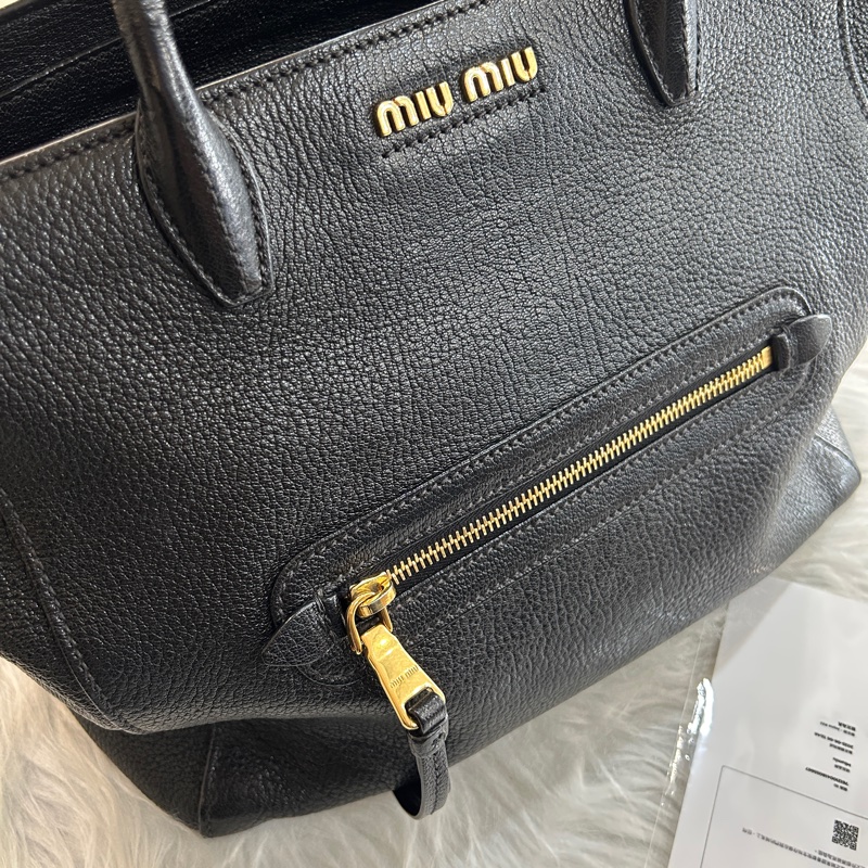 Miu miu 黑色 托特包 兩用包-7