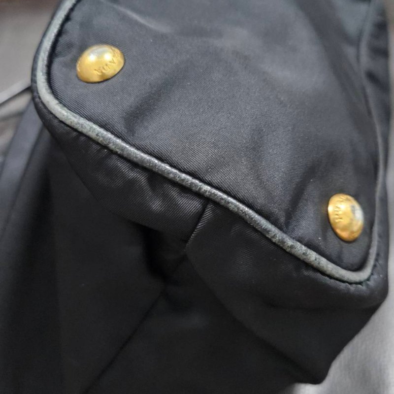 正品 Prada 帆布大斜背包/手提/托特包-9