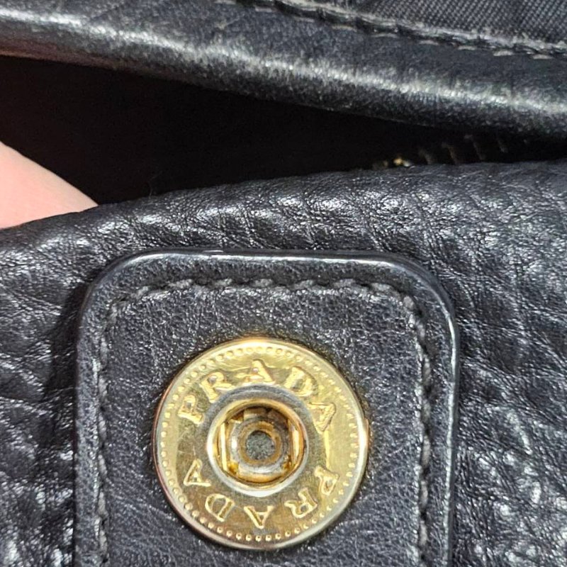 正品 Prada 帆布大斜背包/手提/托特包-15