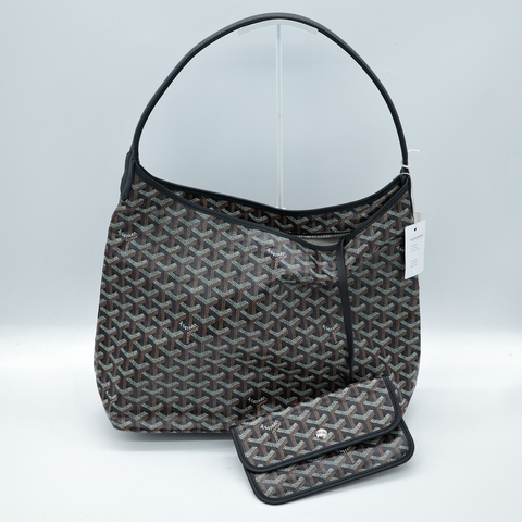 Goyard 戈雅 Bohème Hobo 黑色 帆布 肩背包