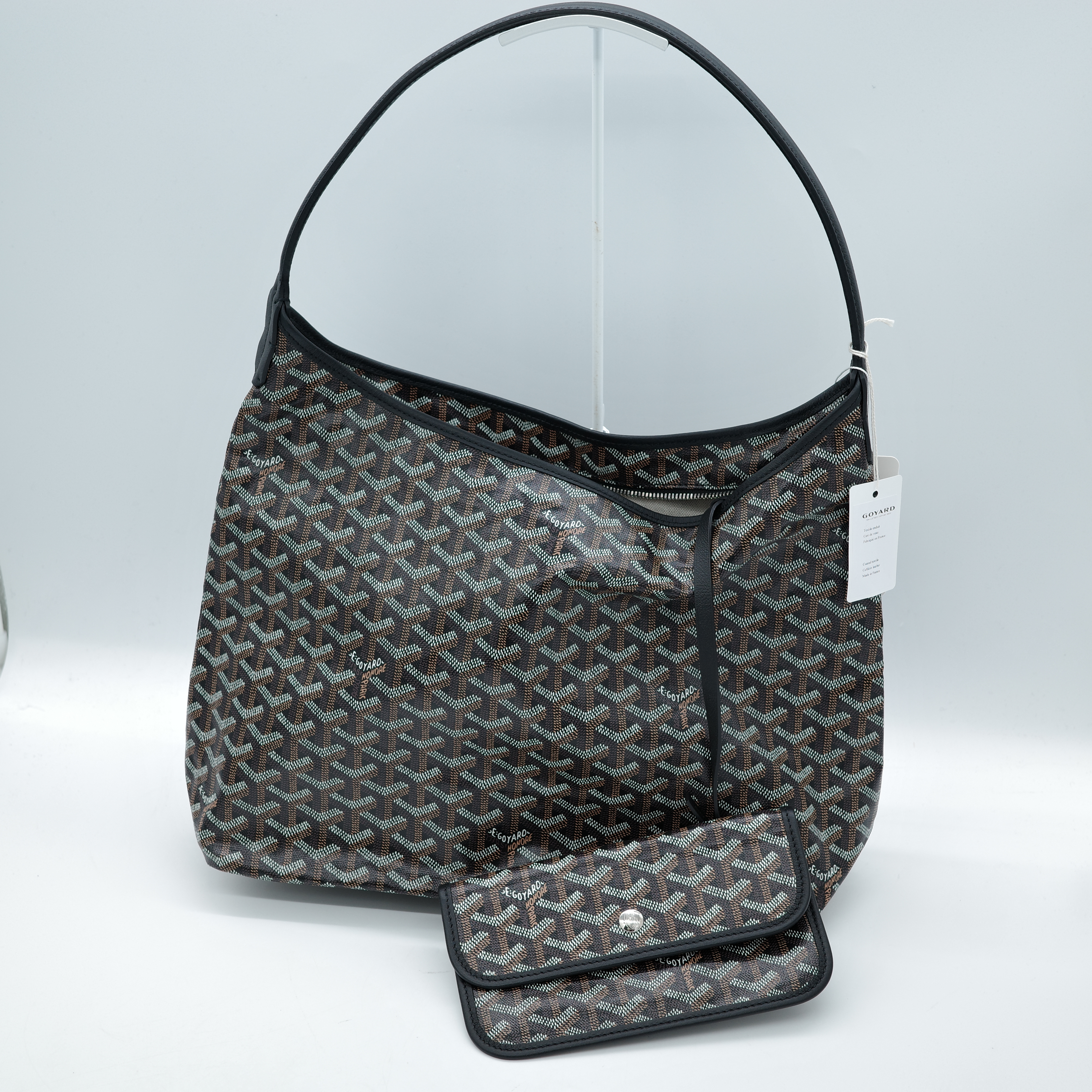 Goyard 戈雅 Bohème Hobo 黑色 帆布 肩背包-1