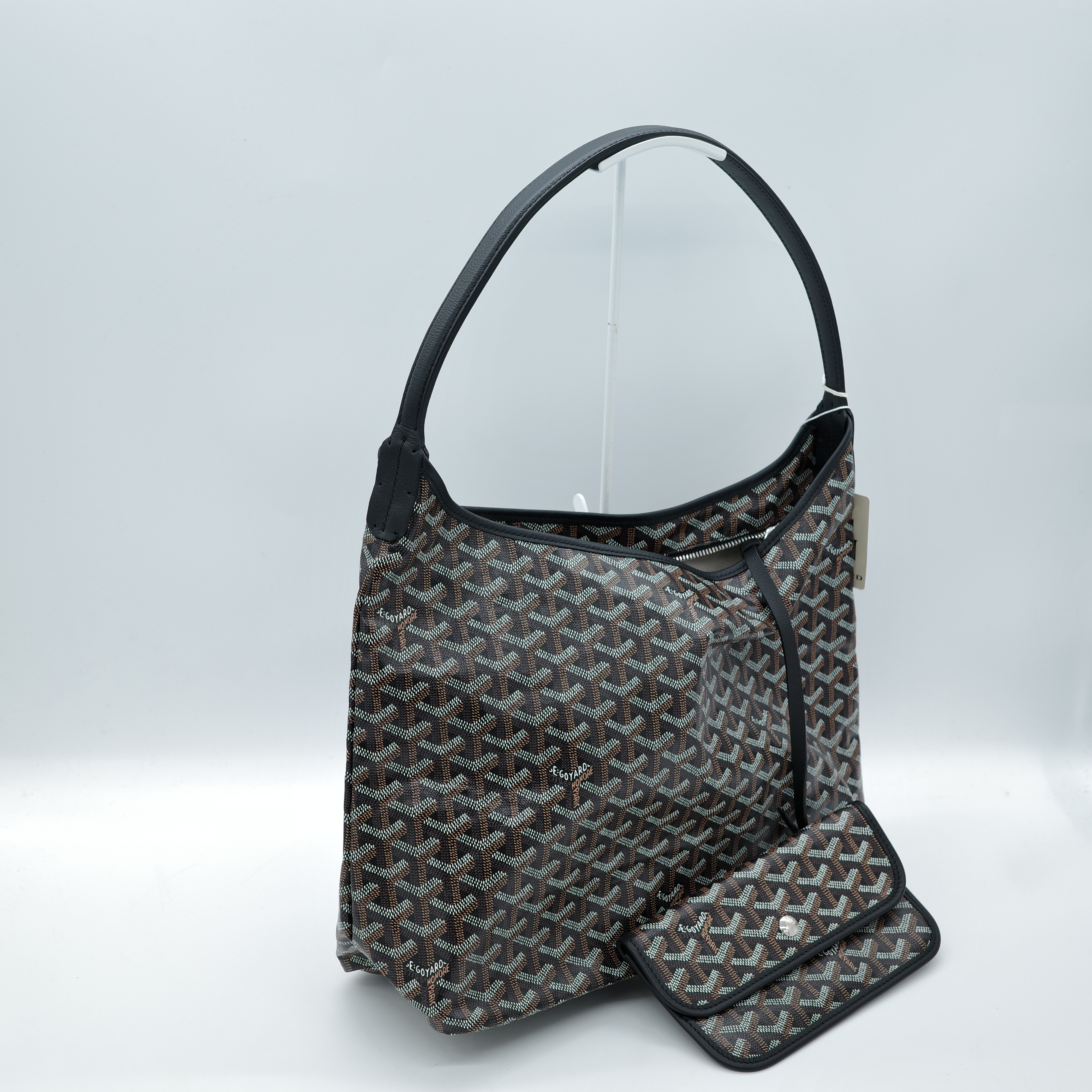 Goyard 戈雅 Bohème Hobo 黑色 帆布 肩背包-2