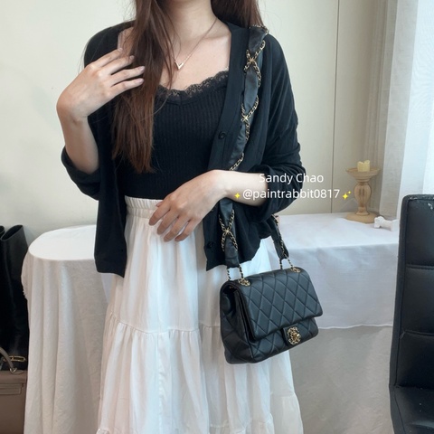 ෆ Chanel 19 穿皮鏈口蓋cf